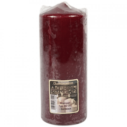 Gala stump candle wine red 8 x 20 cm