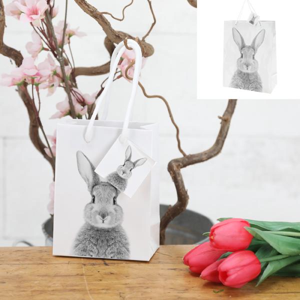 Gift bag rabbit, S, approx. 14cmH