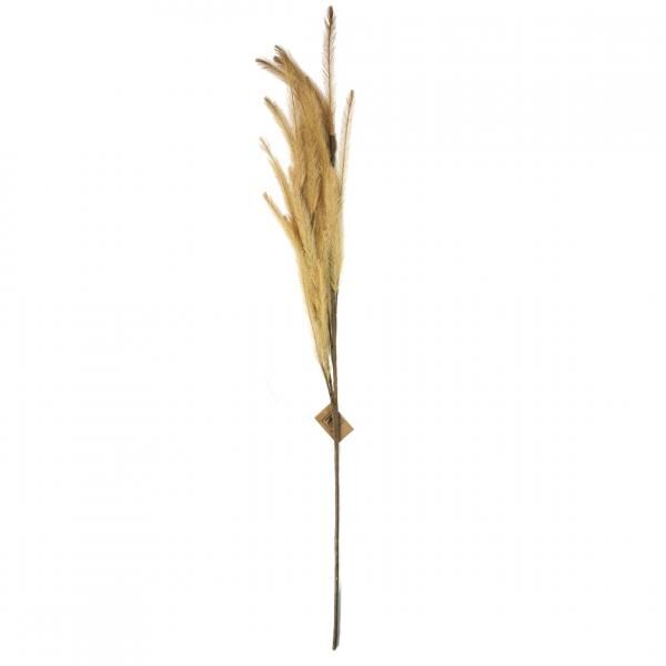 Künstliche Zweigfedern ockergelb 108 cm