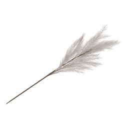 Künstliche Zweigfedern silbergrau 100 cm
