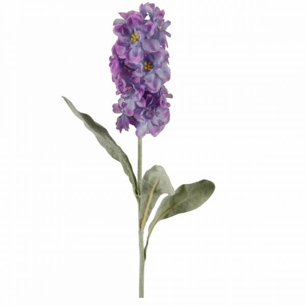 Artificial flower Matthiola purple 56 cm
