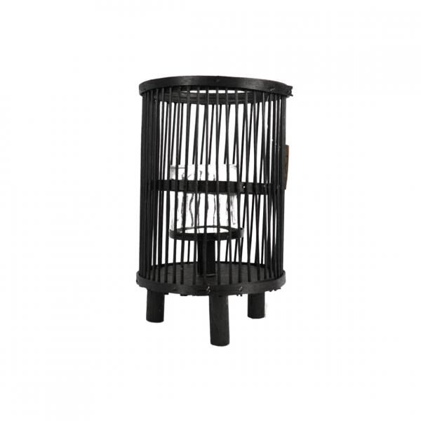 Laterne Saigon schwarz 40,5 cm 2er Set