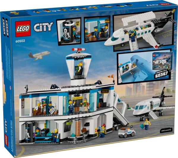 LEGO&reg; City - Flughafen mit Flugzeug (887 Teile)
