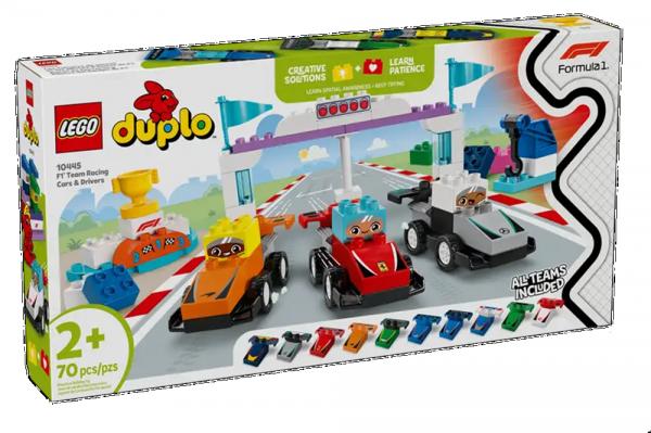 LEGO&reg; DUPLO&reg; Stadt 10445 - F1&reg; Team Rennautos mit Rennfahrern (70 Teile)
