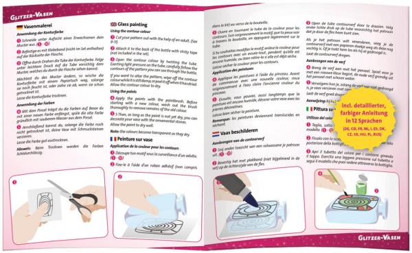 LENA - 42693 - Glitzer-Vasen