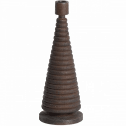 Light & Living kandelaar Almola mangohout donkerbruin 33 cm