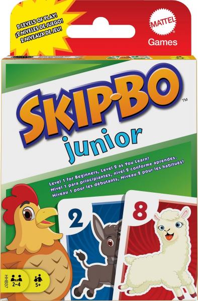 Mattel HHB37 - Skip-Bo Junior - Kartenspiel f&uuml;r Kinder