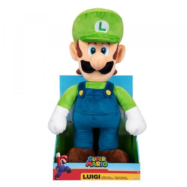 Nintendo Super Mario - Jumbo Basic Luigi Pl&uuml;sch - 50 cm