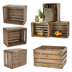 Fruit crate, wood, natural, second-hand