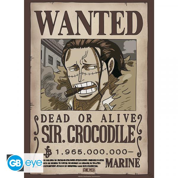 ONE PIECE - Poster Chibi 52x38 - Wanted Crocodile Wano