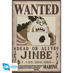 ONE PIECE - Poster Chibi 52x38 - Wanted Jinbe Wano