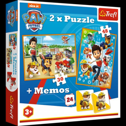 Paw Patrol - Puzzle und Memo 2in1 30+48 Teile