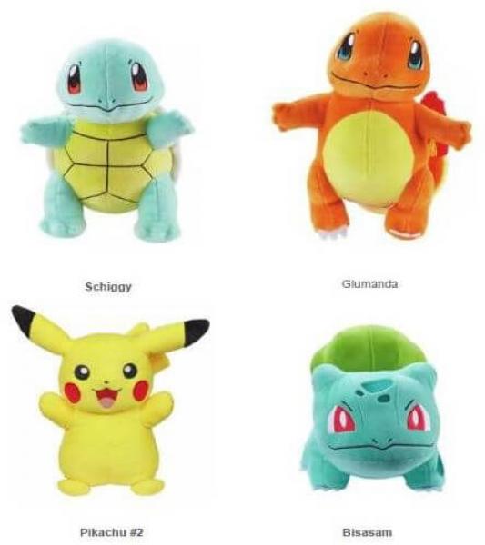 Pokemon - Pl&uuml;sch -  sortiert - 20cm 