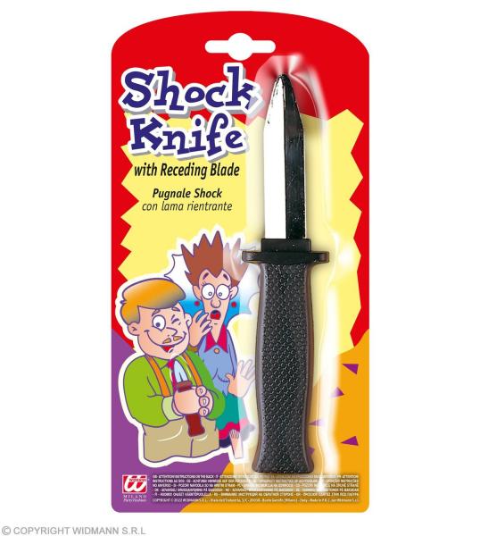 SCHOCK DOLCH (mit zur&uuml;ckspringender Klinge)