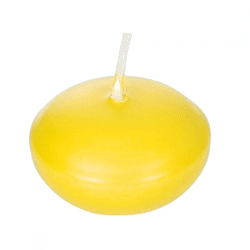 Schwimmende Kerze gelb 5 cm