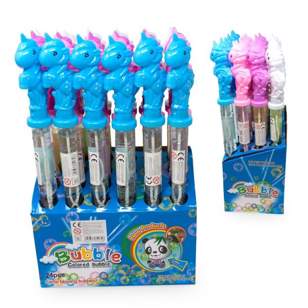 Bubble wand unicorn in display