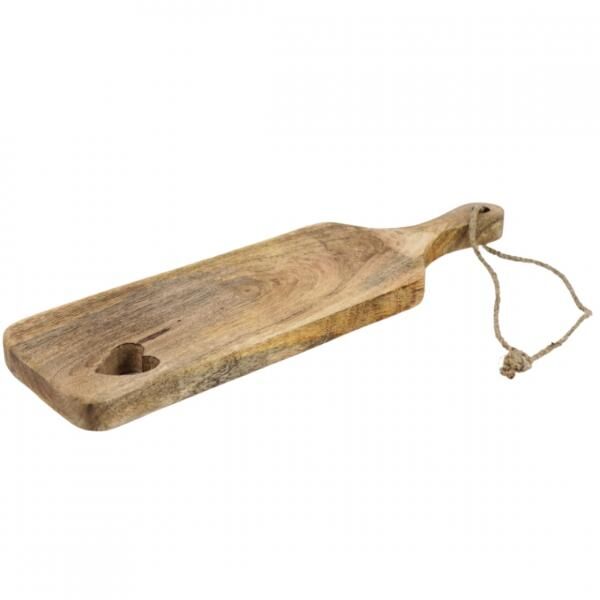 Servierbrett Herz aus Mangoholz 40 cm