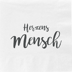 Servietten Herzensmensch, 20er Pack
