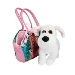 Set Blanco - Plüsch un Tasche mit magischen Pailletten