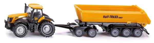 SIKU 1858 - JCB Traktor mit Dolly und Kippmulde - Modellauto