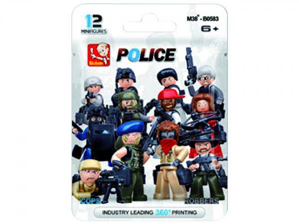 Sluban - Army - Cops & Robbers Display 48  Polybags