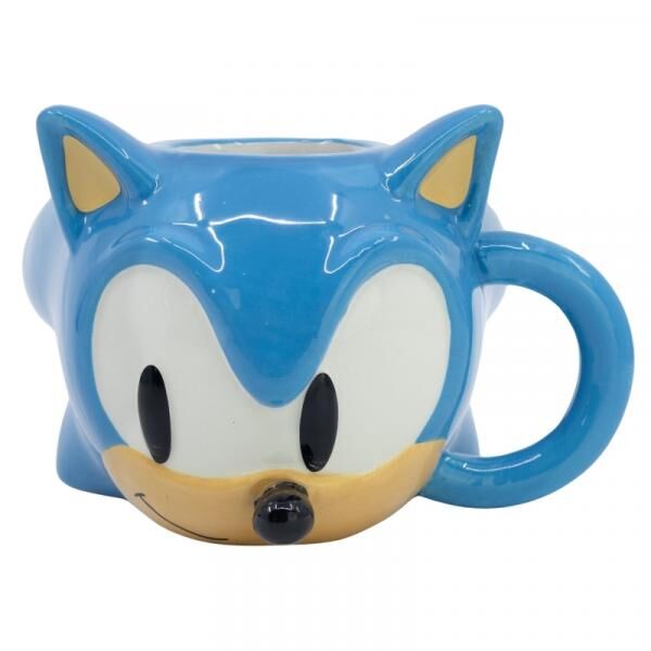 Sonic - Head 3D Tasse 