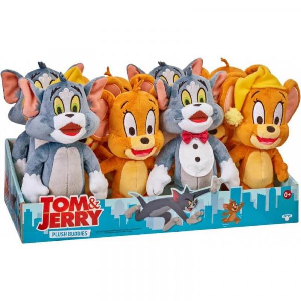 Tom und Jerry Pl&uuml;schfiguren  - 4 - fach sortiert , 20 cm Display