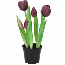 Topfpflanze Kunstpflanze Tulpe 26 cm