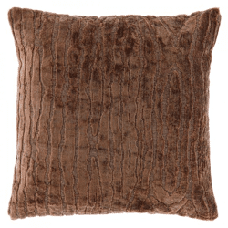 Unique Living kussen Dovi donkerbruin 45 x 45 cm