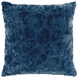 Unique Living kussen Elina donkerblauw 45 x 45 cm