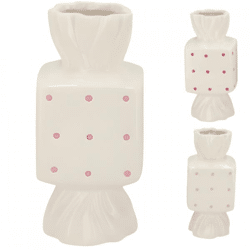 Vase Candy Dots 18 cm 3 Stück sortiert