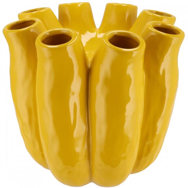 Vase Luna tube yellow 30 cm