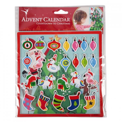 Advent calendar with stickers set of 25