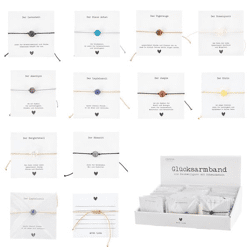 Bracelet gemstone 10/s on card 