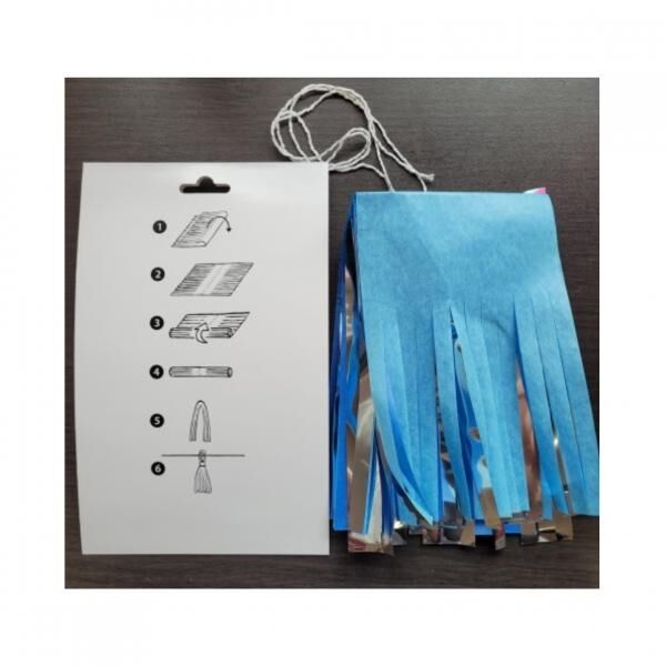 Ballongirlande Fransen rosa 70 cm