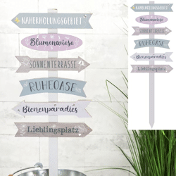 Picture signpost garden, approx. 76cmH