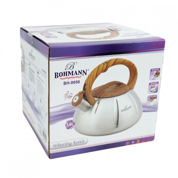 Bohmann BH-9956 Pfeifkessel aus Edelstahl 3 Liter
