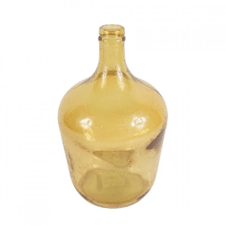 Flasche recyceltes Glas Bernstein 30 cm