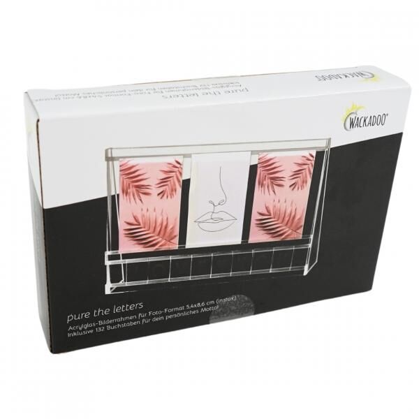 Fotorahmen Pure die Buchstaben Acryl 20 cm