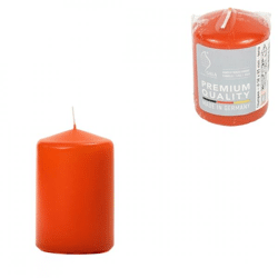 Gala stump candle orange 5.8 x 8.5 cm
