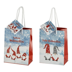 Geschenktüte, Wichtel, Design 1, 2/s, S, ca.14cmH