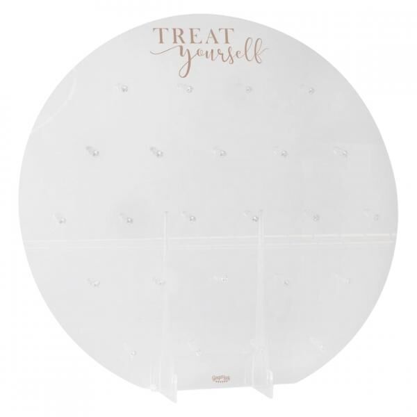 Ginger Ray Donut Wand Tischdekoration Acryl transparent 65 cm