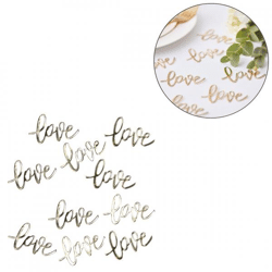 Ginger Ray Konfetti Buchstaben Love goldfarben 14 gr