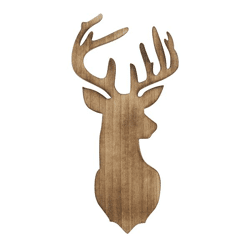 Deer head flamed, L, approx. 54x27cm