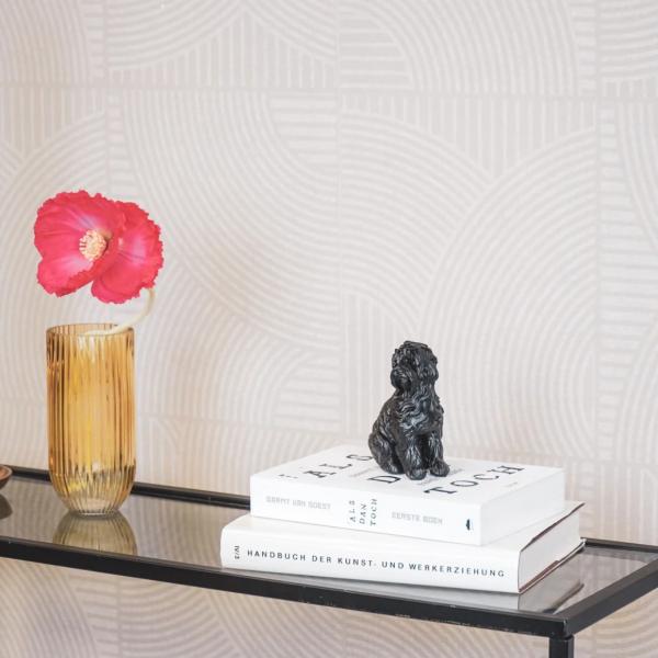 Housevitamin Statue Labradoodle Hund rosa 10,5 cm