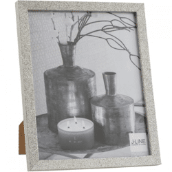 J-Line Fotorahmen glitter silber 20 x 25 cm
