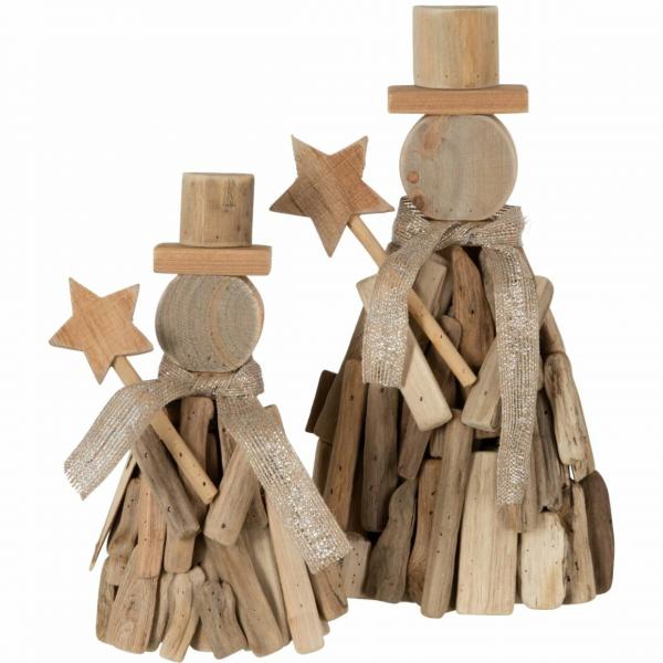 J-Line Statue Weihnachten Holz 22,5 cm