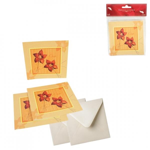 Karten Heirat Natur 12 cm 6 Stk.