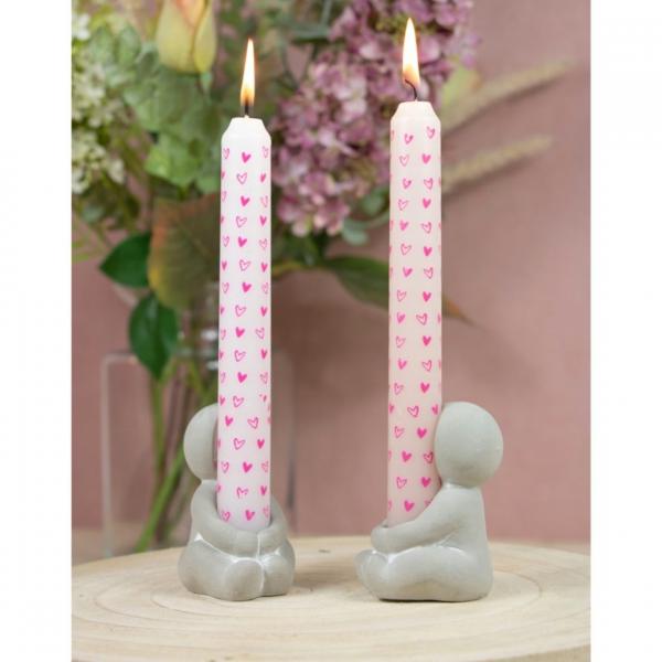 Kerzenhalter Hug grau 8 cm