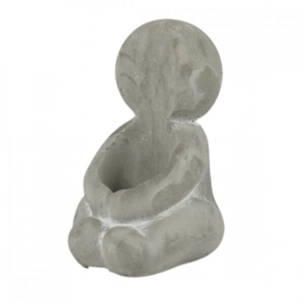 Kerzenhalter Hug grau 8 cm